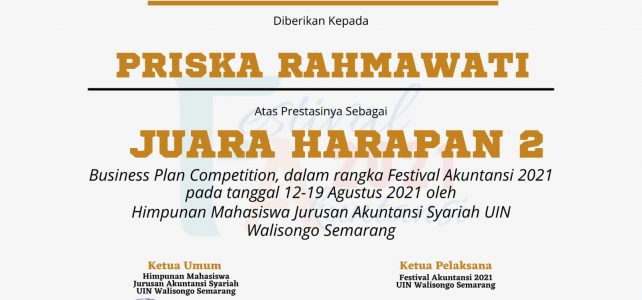 Business Plan Competition, Festival Akuntansi 2021