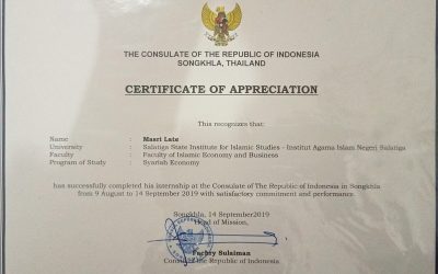 Apresiasi Internship at The Consultase of Republic Indonesia in Songkhla 2019